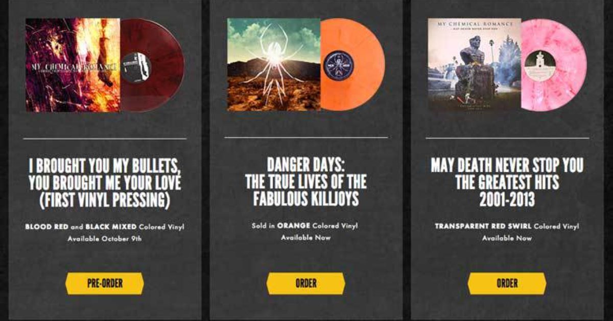 My Chemical Romance To Release Limited Edition Coloured… | Kerrang!