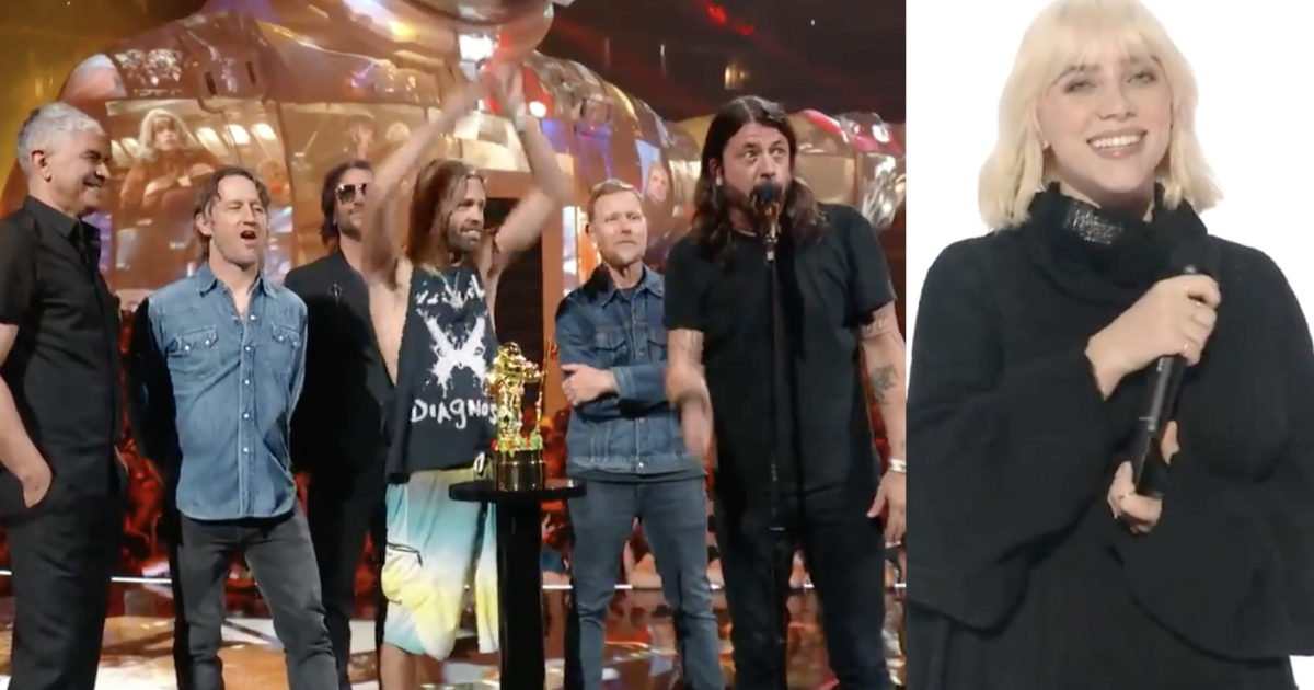 Billie Eilish introduces Foo Fighters at MTV VMAs:… | Kerrang!