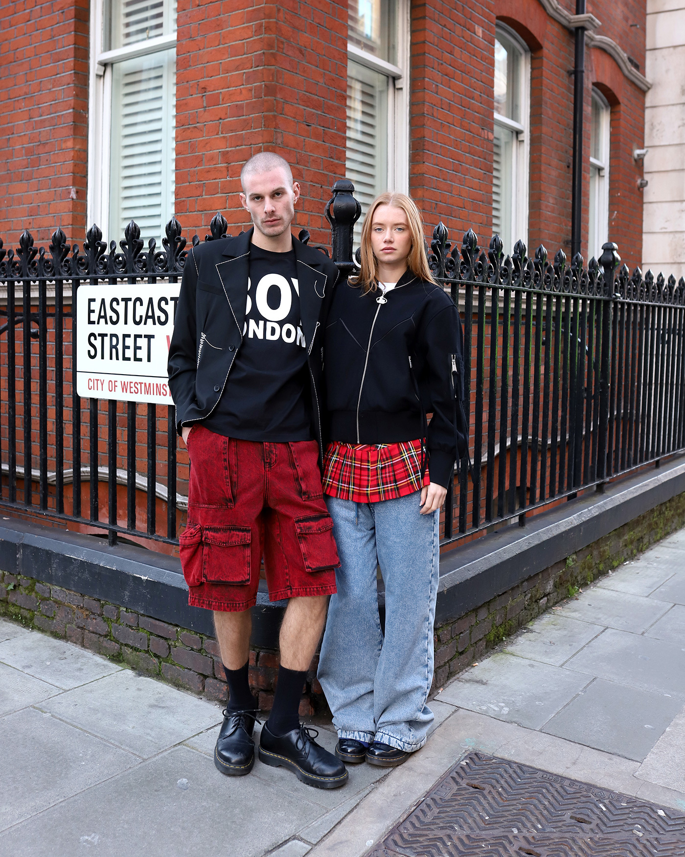 タータンチェック ジャケット パンク ファッション c.c.c.