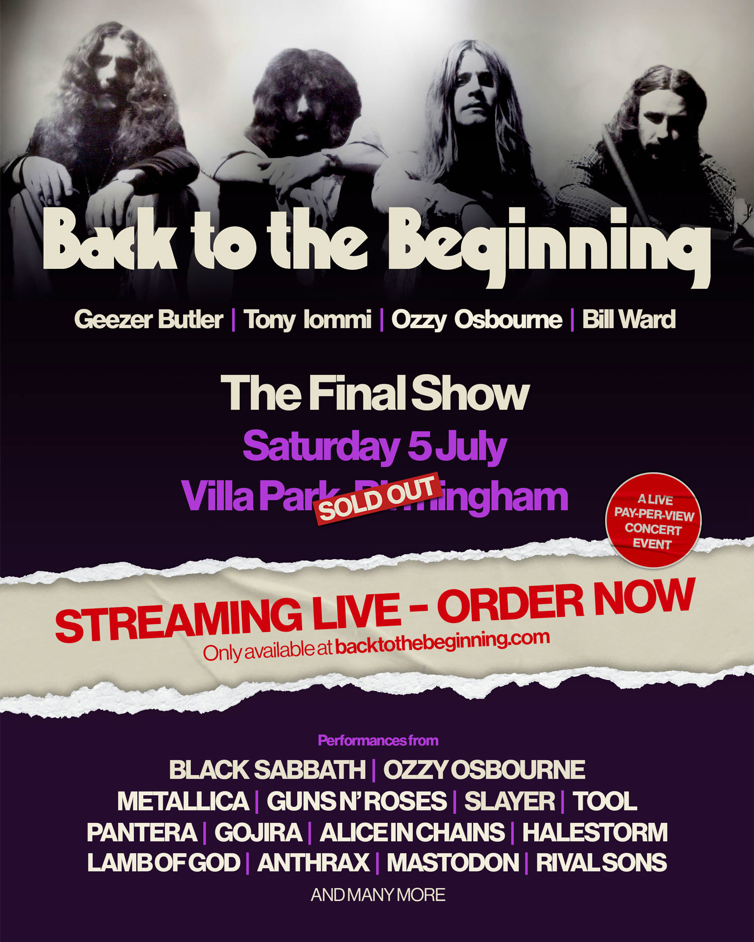 Here's how to watch Black Sabbath's Back To The Beginning