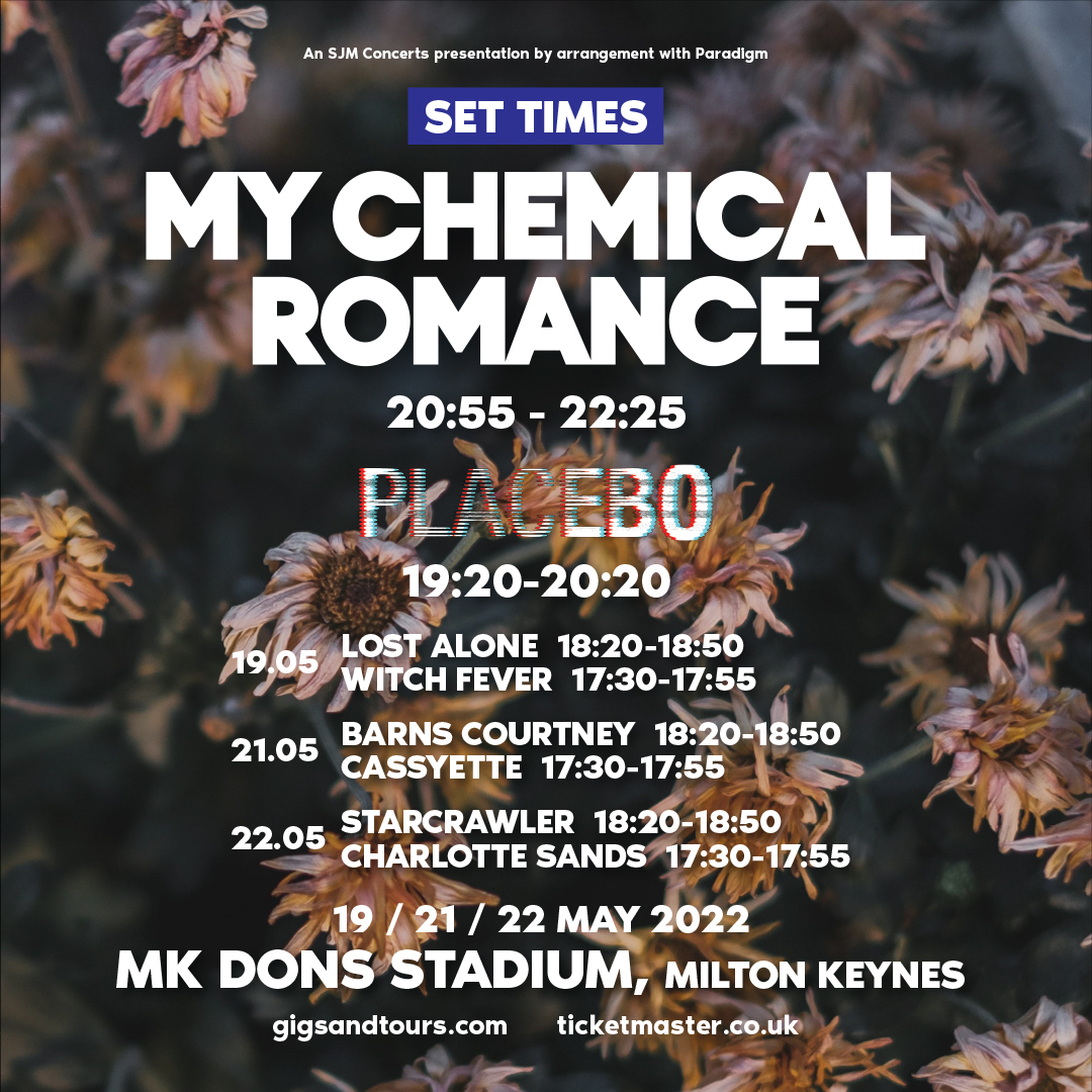 My Chemical Romance Concert Setlist at Prudential Center, Newark on  September 20, 2022