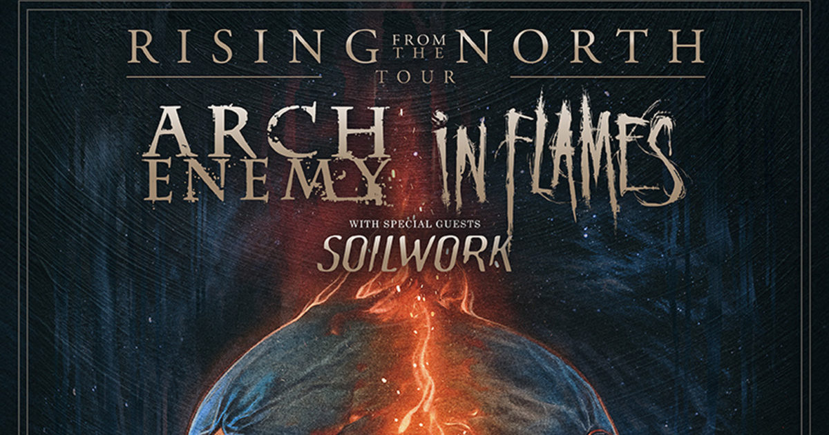 In Flames And Arch Enemy Announce UK And European 2024 Co Headline Tour   Arch Enemy In Flames Co Headline Tour Poster 2024 Header 