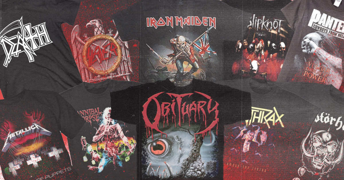 Heavy metal store shirts cheap