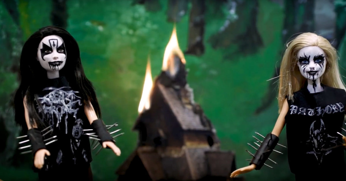 Black metal store barbie for sale