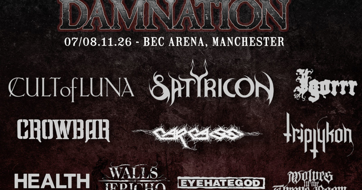 Cult Of Luna and Satyricon to headline Damnation 2026