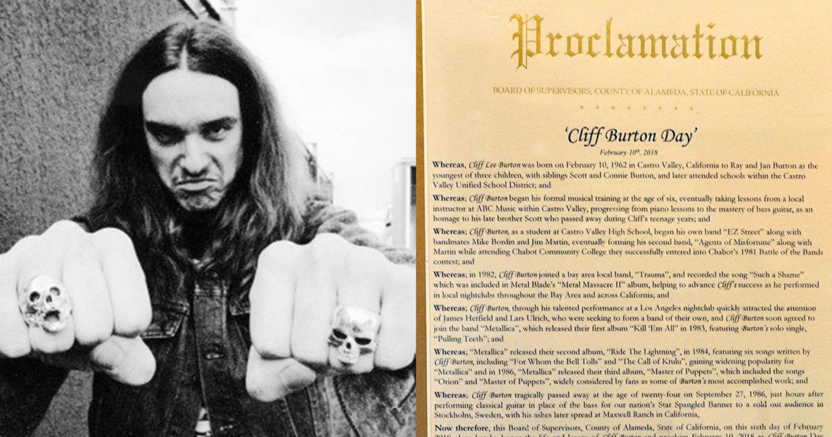 Late Metallica Bassist Cliff Burton To Be Celebrated With… | Kerrang!