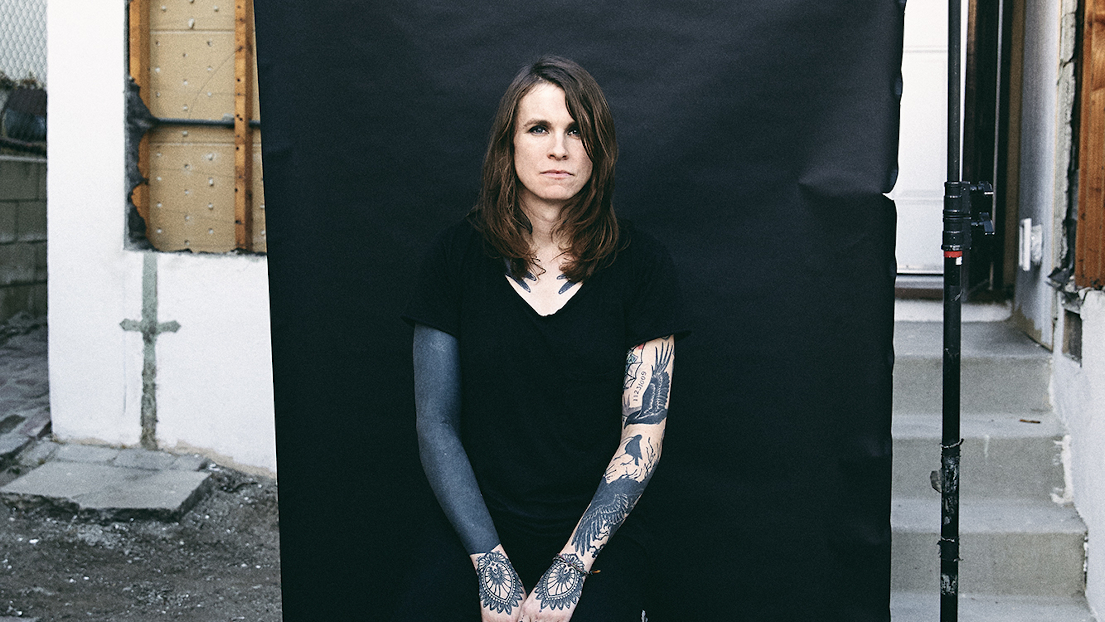 Laura Jane Grace of Against Me! on album, Naples, being